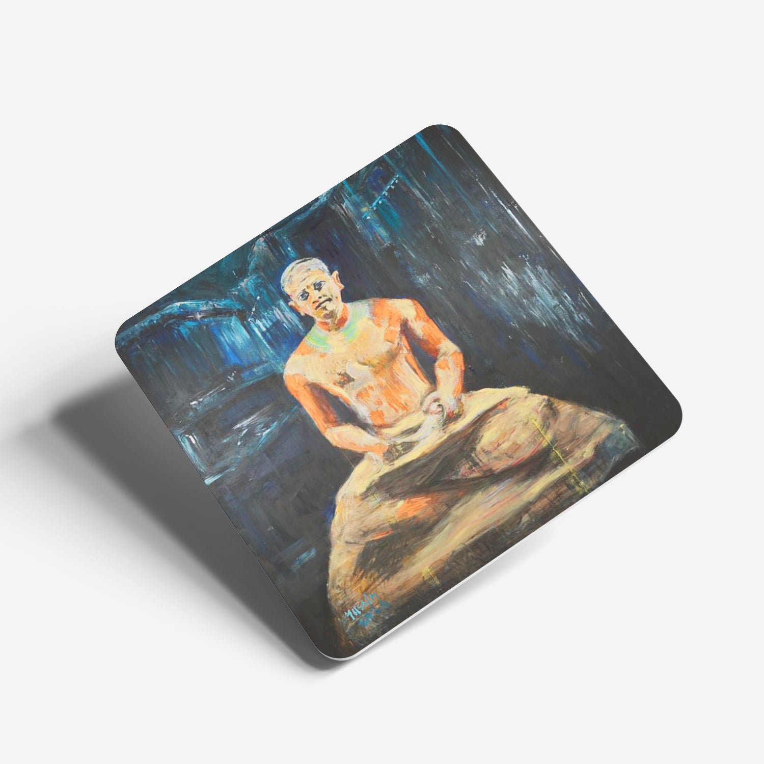 The Egyptian Writer Printed Coaster 9x9 cm Acrylic
