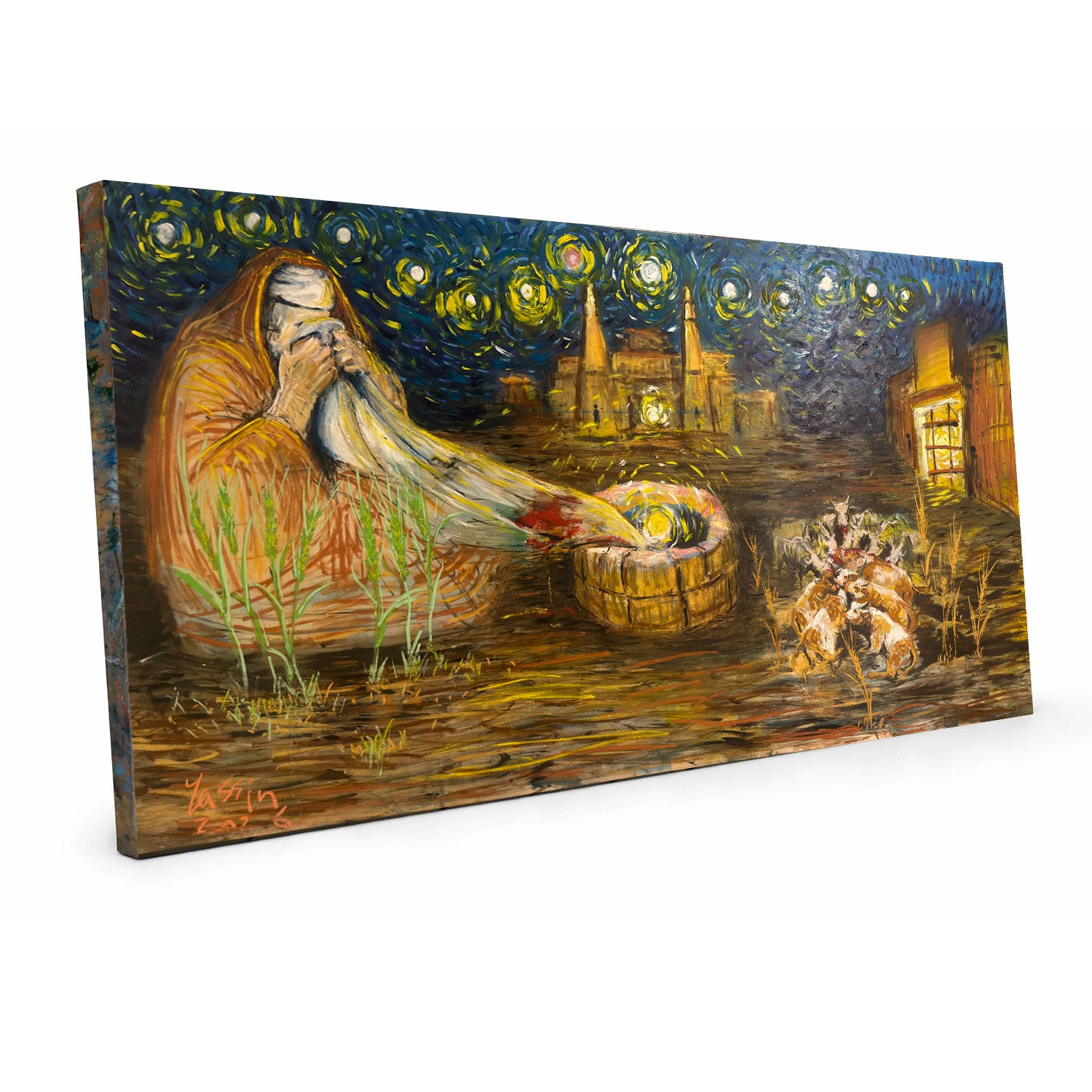 My Eyes and Light Printed Canvas 43x87 cm