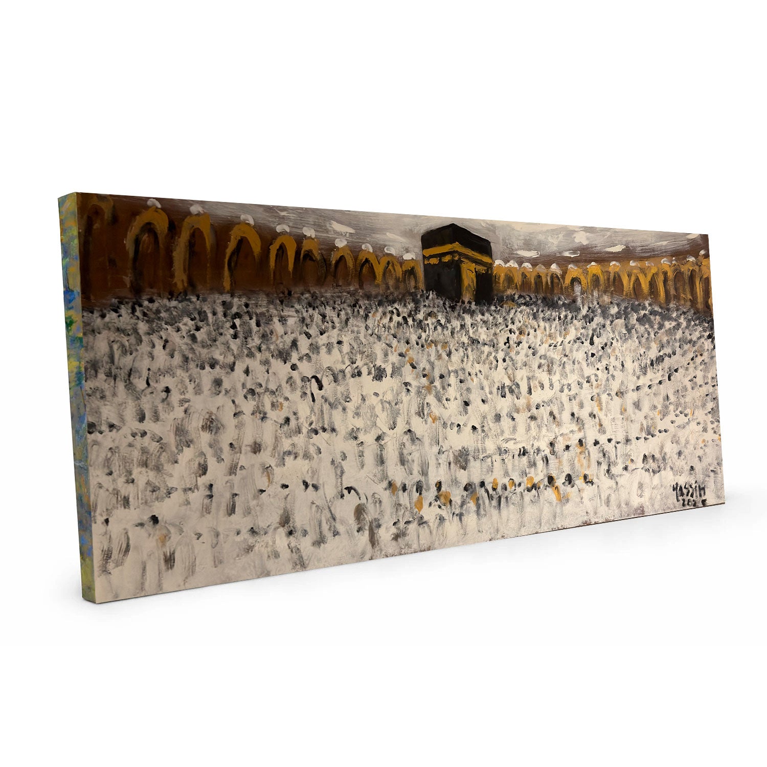 Qaabah Mosharafah Printed Canvas 43x87 cm