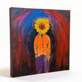 Yassin Sunflower Printed Canvas 37x47 cm